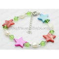 2012 Fashion Joya Pearl Shell Star Beaded Bracelet